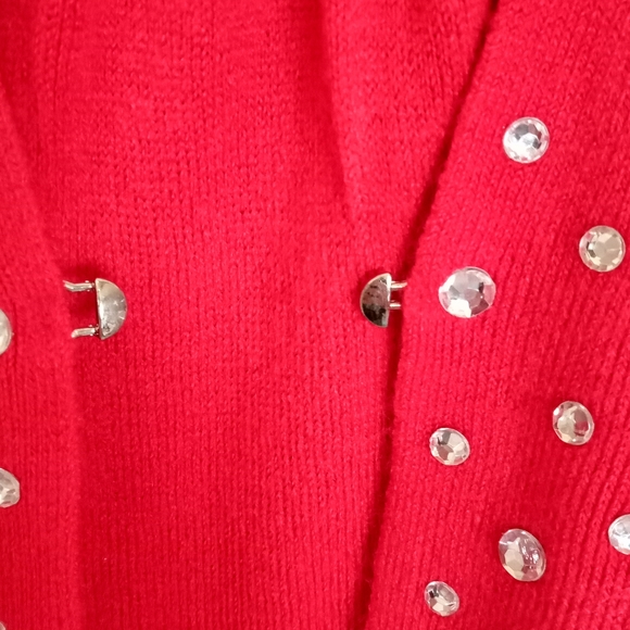 Red Plus Size Sag Harbor Sweater 2X - Picture 12 of 16